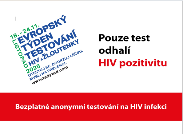 Česká republika se od 18. listopadu připojuje k Evropskému týdnu testování na HIV a žloutenky. Testy jsou anonymní a zdarma