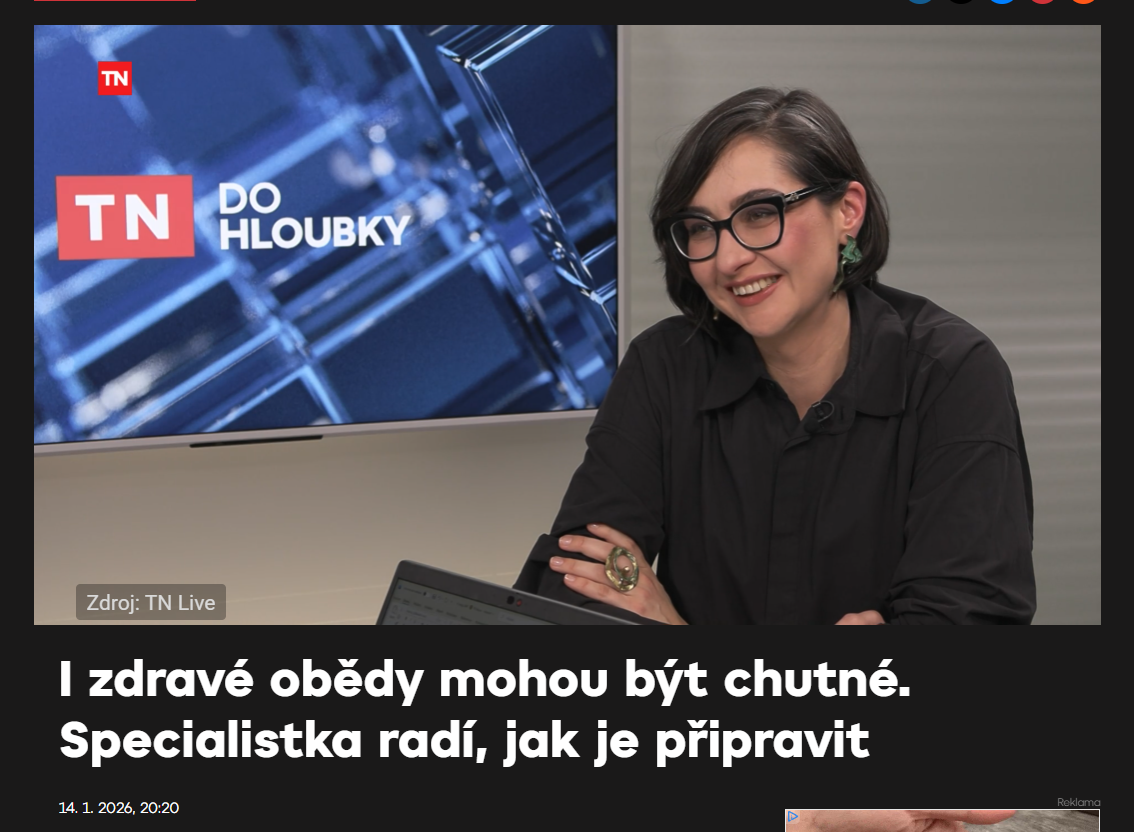 Eliška Seliger pro Novu: I zdravé obědy mohou být chutné. Soustředíme se na kvalitu surovin.