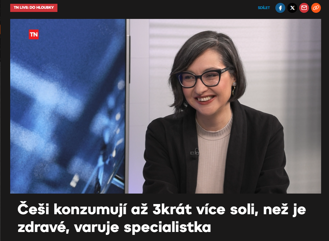 Eliška Selinger pro TN.cz: Každé denní jidlo by mělo obsahovat ovoce, zeleninu i bílkoviny