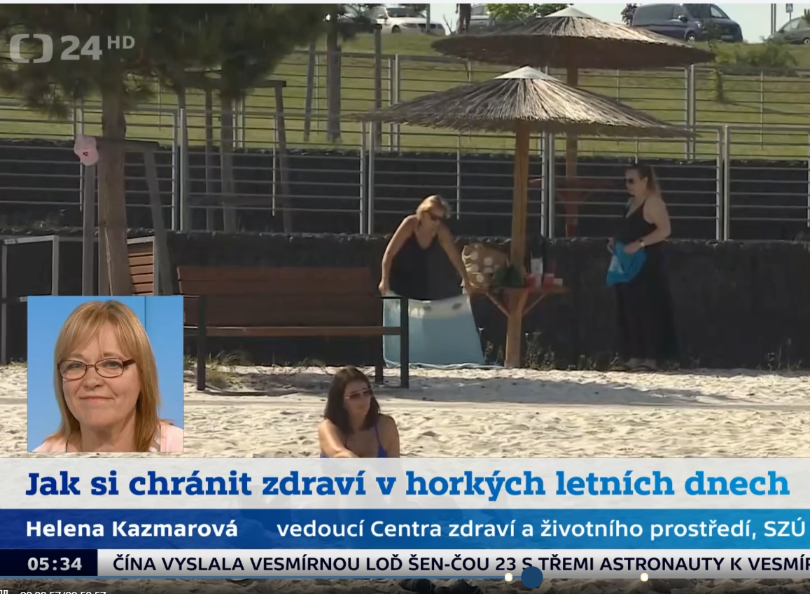Helena Kazmarová pro ČT24: Jak si chránit zdraví v horkých letních dnech?