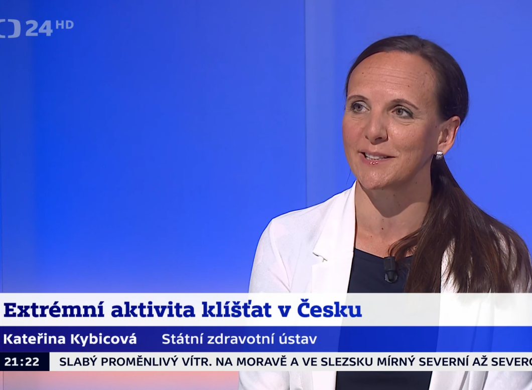 Kateřina Kybicová pro 90´ČT24: Klíšťata ve městech jsou infikovanější než v přírodě, varovat pomůže i aplikace Klíšťapka