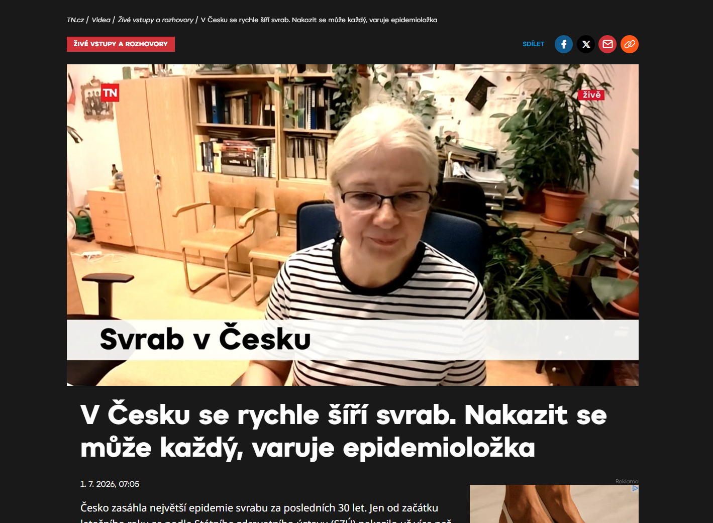 Kateřina Fabiánová pro Novu: Letos už na komplikace spojené se svrabem zemřeli 4 lidé. Jak se svrab šíří a jak se chránit?