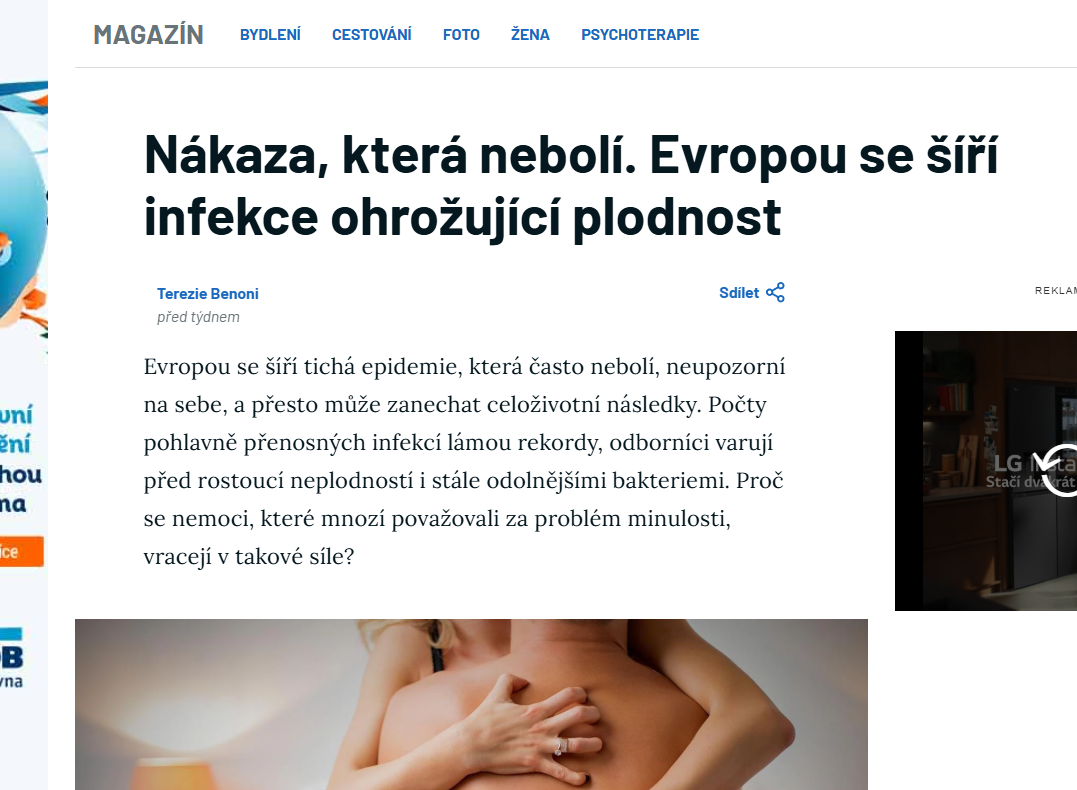 Nákaza, která nebolí. Evropou se šíří infekce ohrožující plodnost