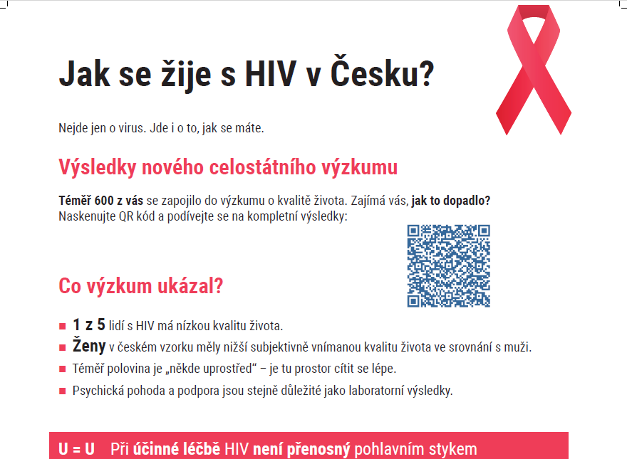 Infekce HIV není jen otázkou léčby. Nový výzkum poukazuje na důležitost podpory kvality života pacientů