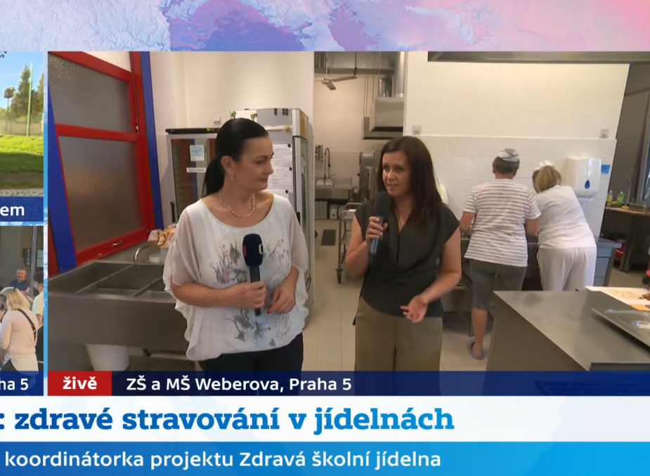 Alexandra Košťálová pro ČT24: Nová pravidla stravování ve školních jídelnách se mnohde dodržují už nyní a oblíbené pokrmy nezmizely